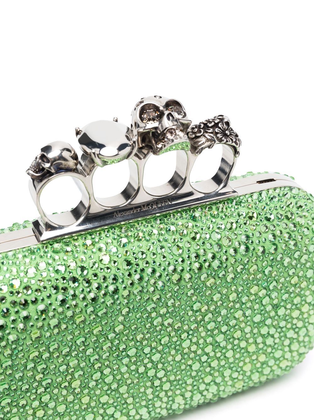 Alexander McQueen Skull rhinestone-embellished crossbody bag