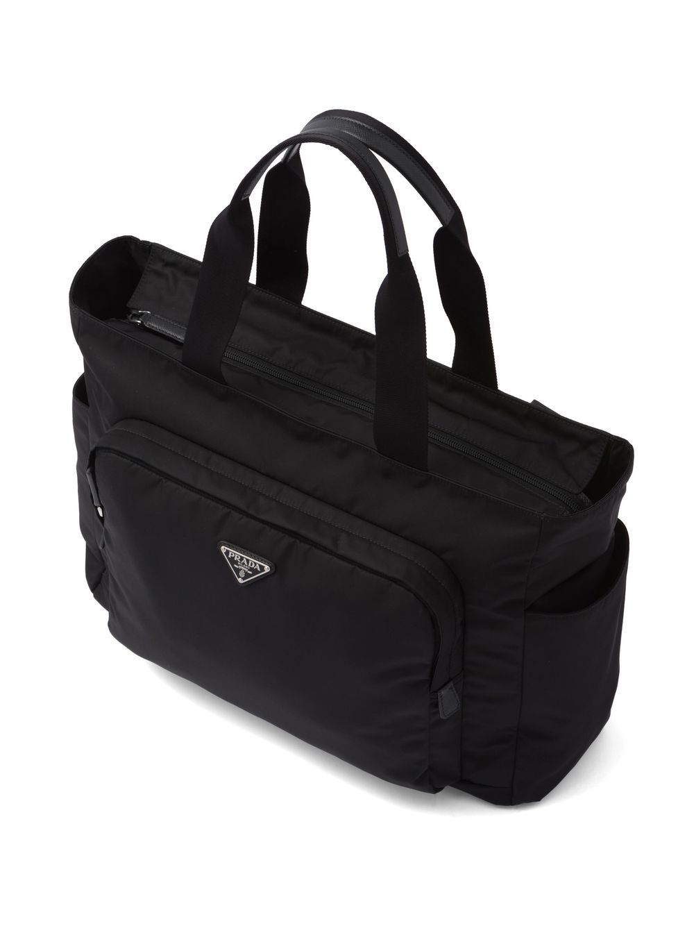 Pra*a saffiano leather recycled tote bag