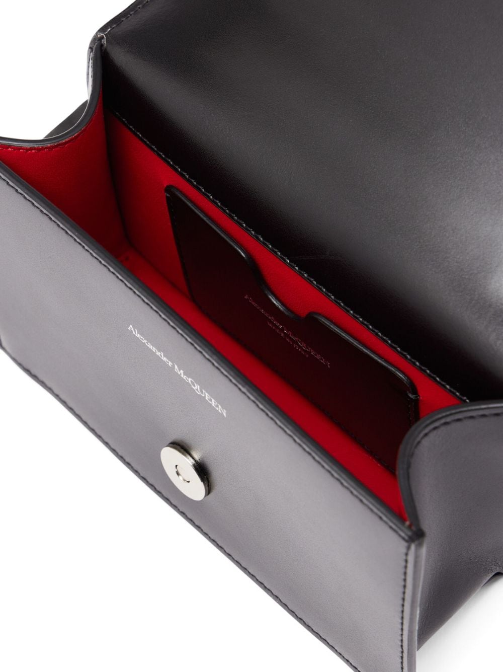 Alexander McQueen skull-motif leather shoulder bag