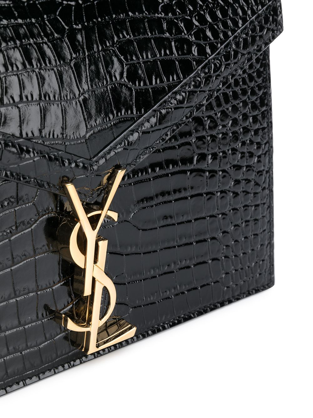Saint Laurent Cassandra crocodile-embossed bag