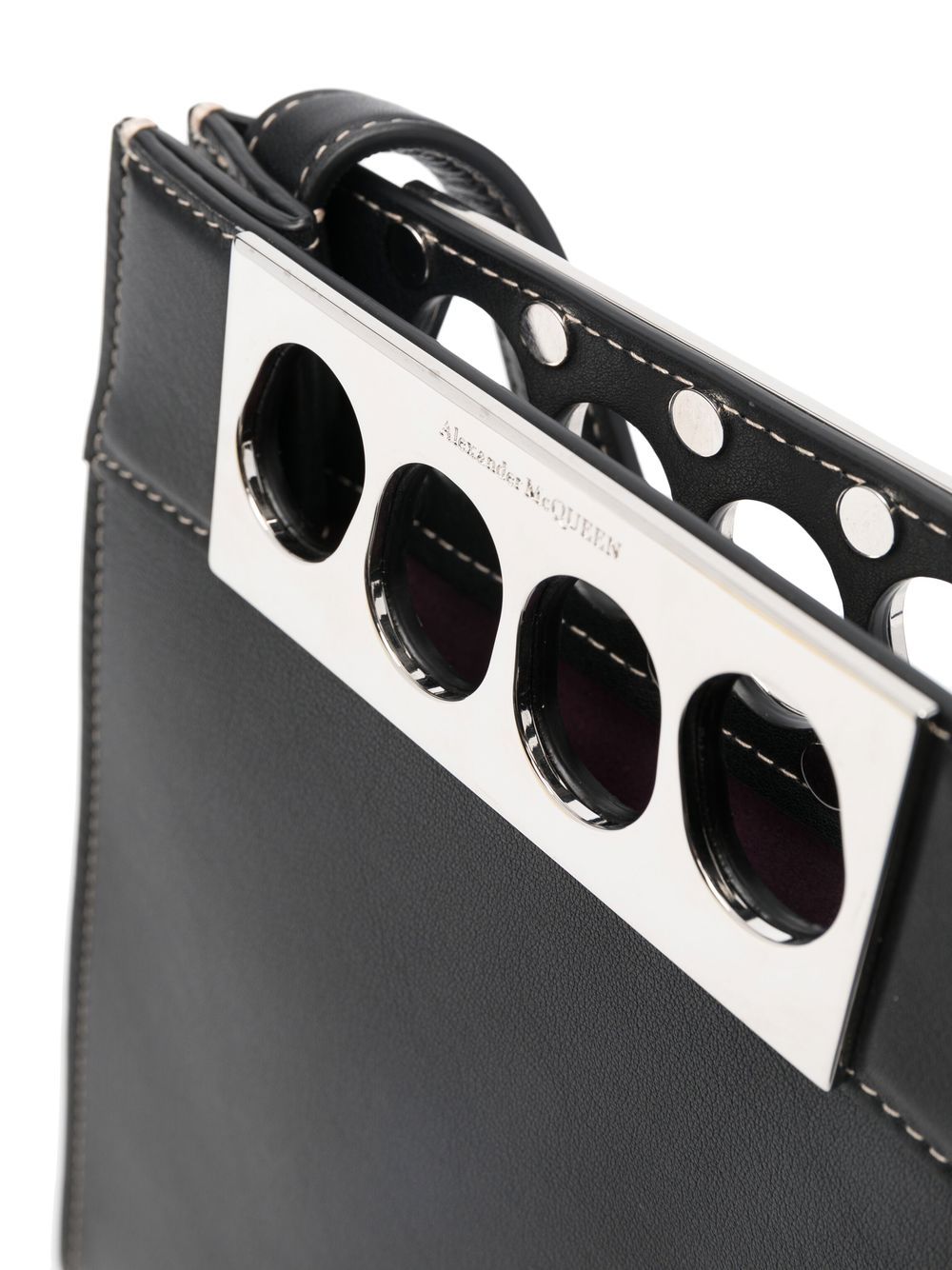 Alexander McQueen The Grip leather messenger bag