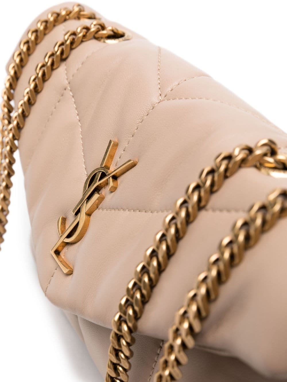 Saint Laurent logo-plaque quilted crossbody bag