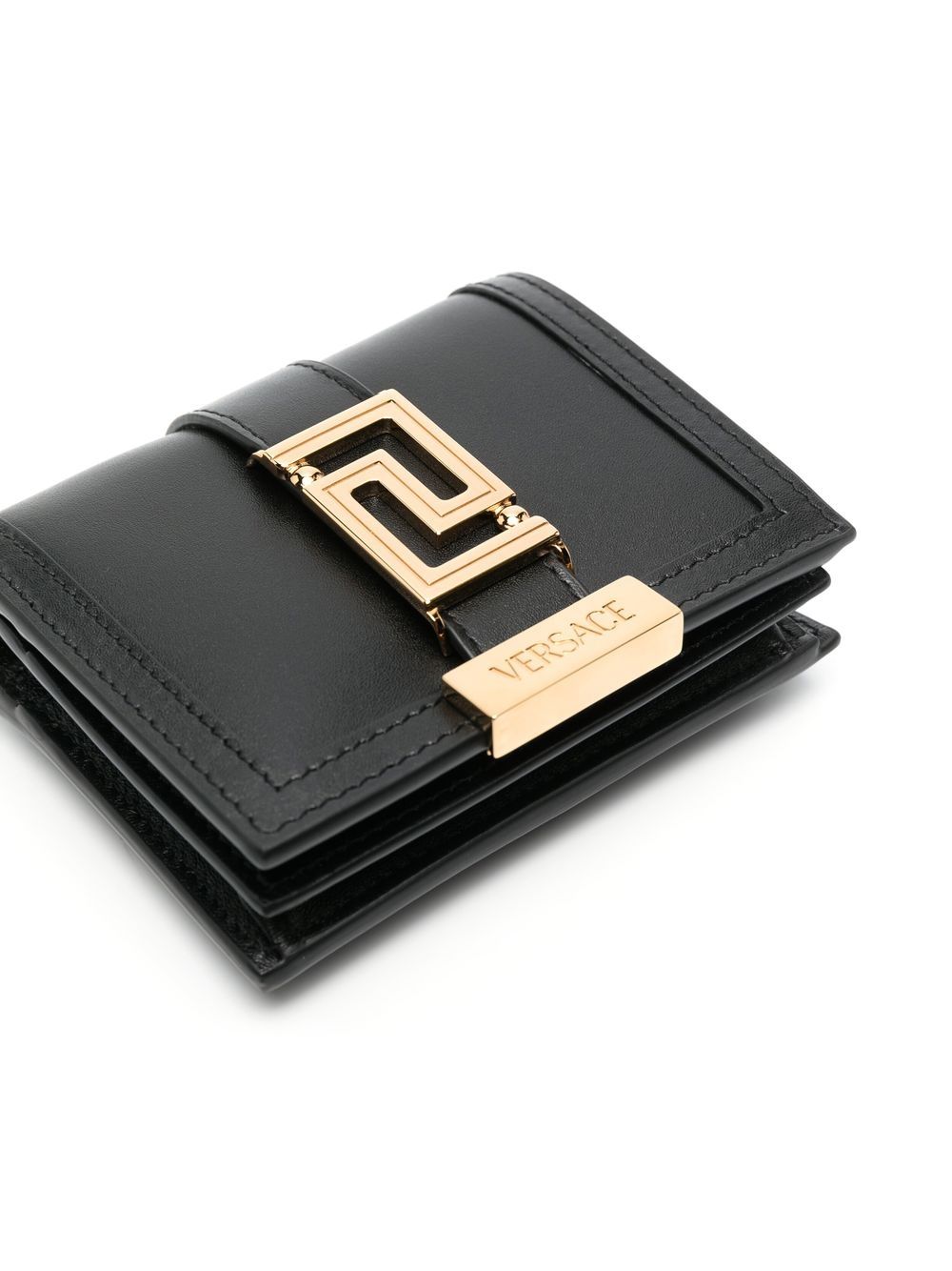 Versace Greca-plaque detail crossbody bag