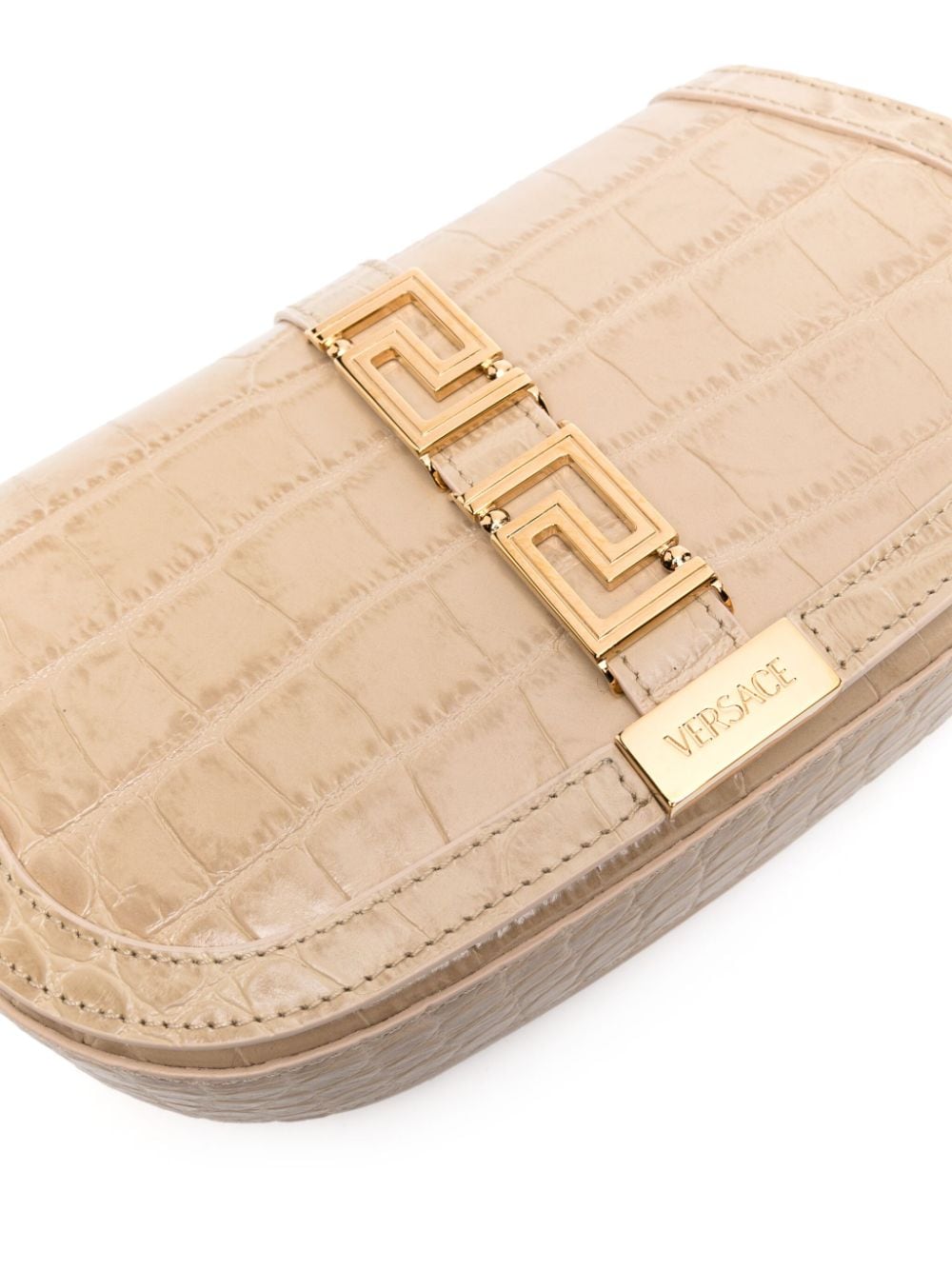 Versace Greca Goddess embossed shoulder bag