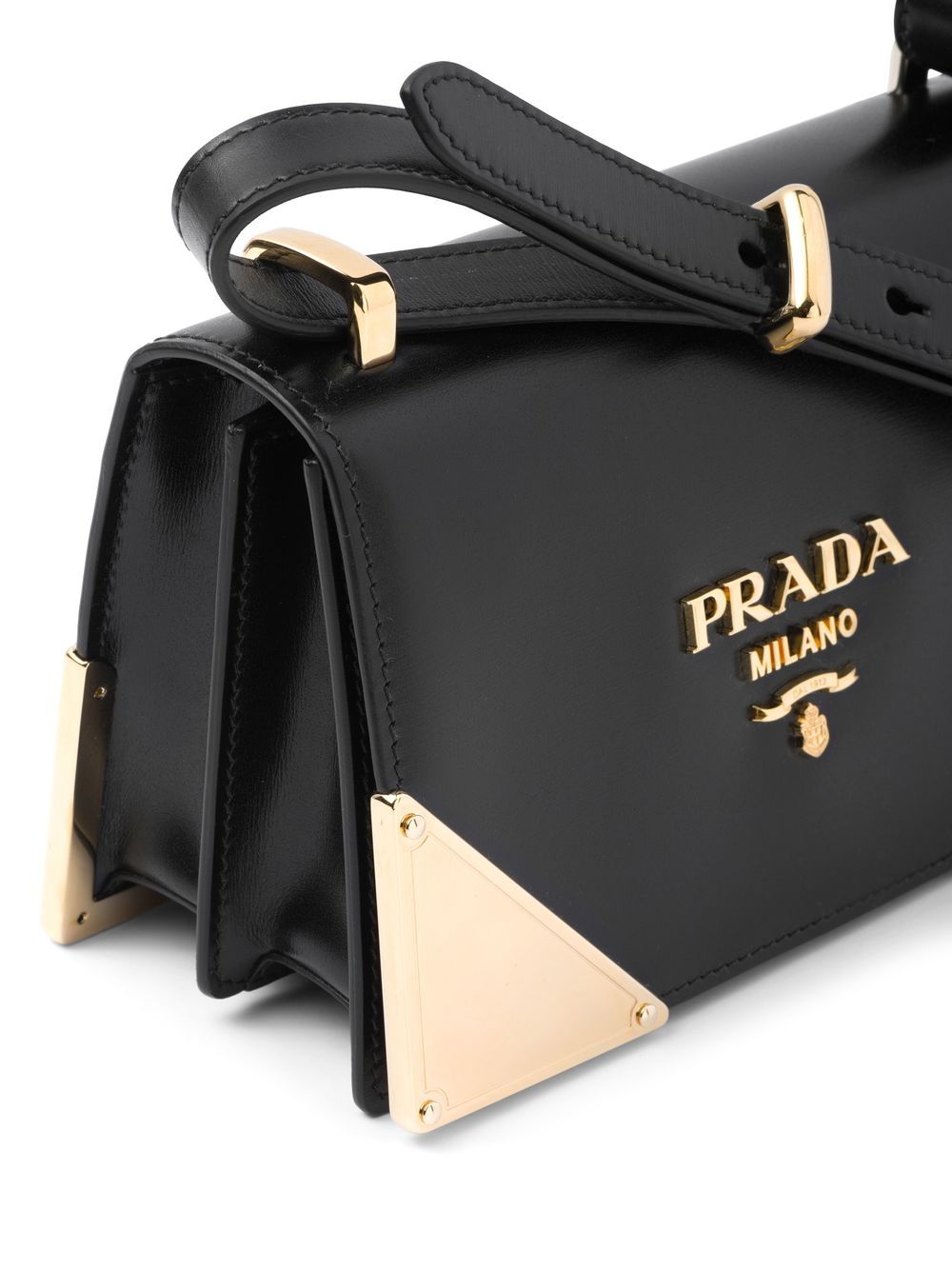 Pra*a leather shoulder bag