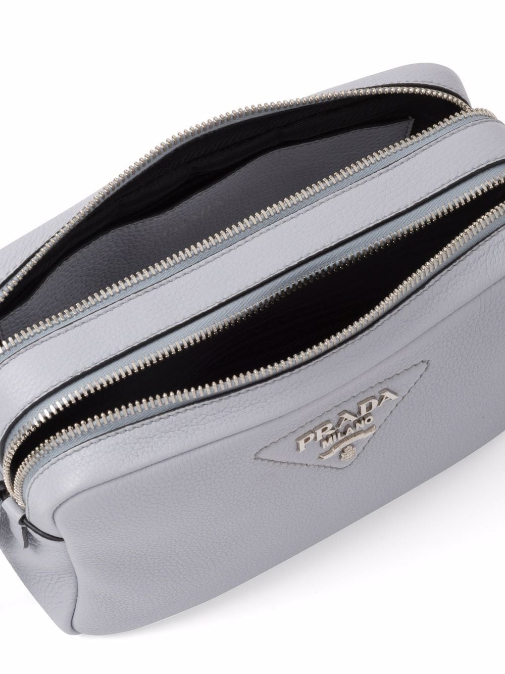 Pra*a flou logo-plaque shoulder bag