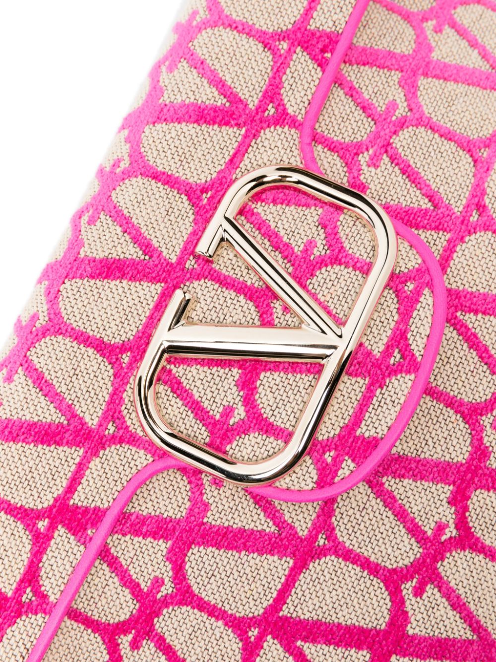 Valentino Garavani Locò Toile Iconographe clutch