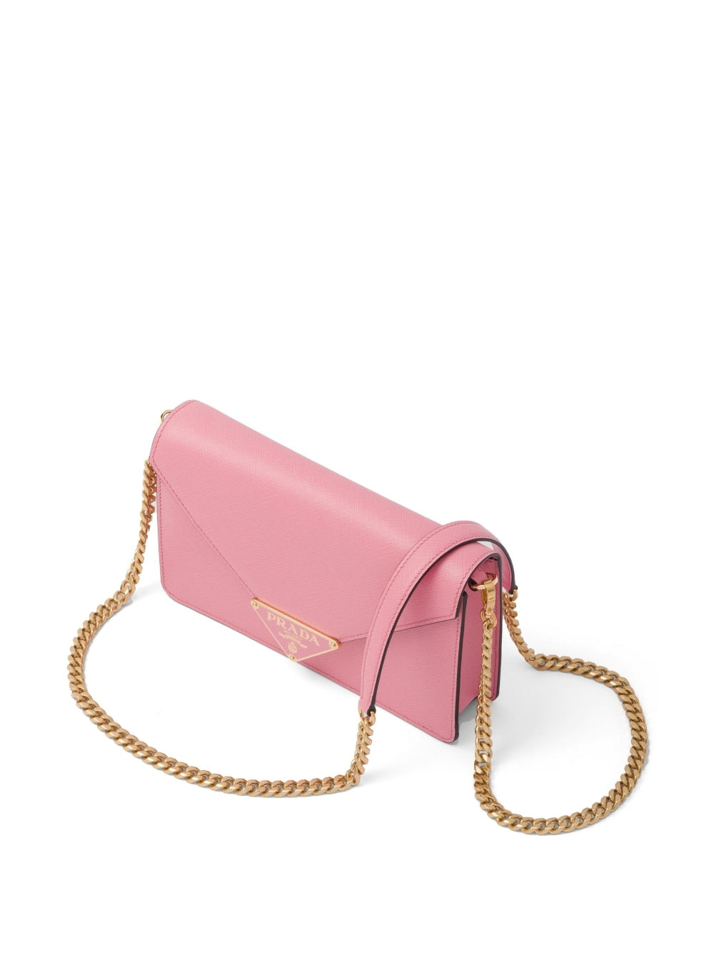 Pra*a logo-plaque shoulder bag