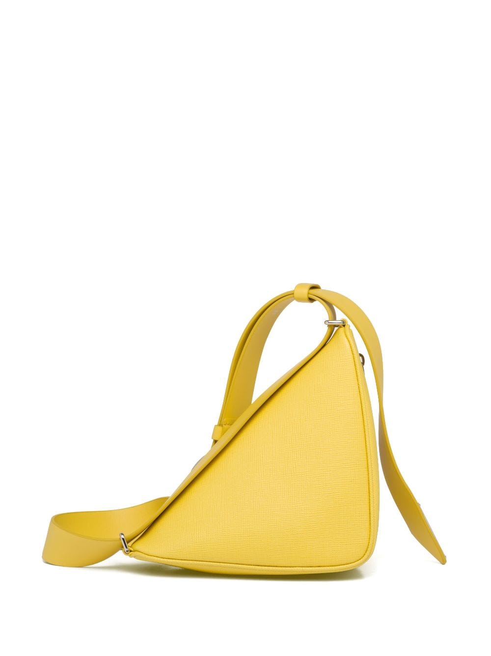 Pra*a triangle logo-plaque shoulder bag