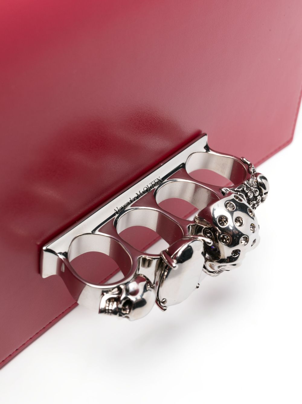 Alexander McQueen The Biker Jewelled leather crossbody bag