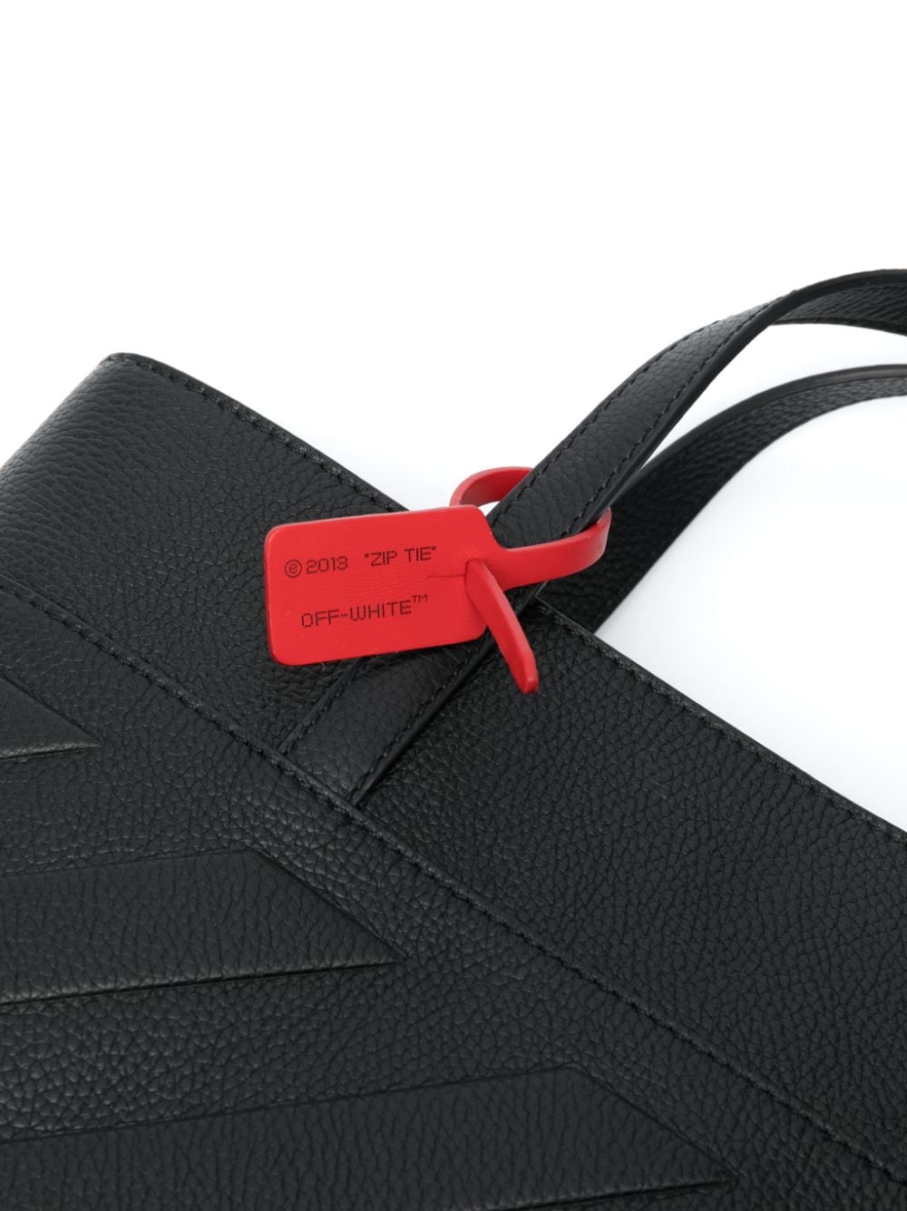 Off-White 3D Diag leather tote bag