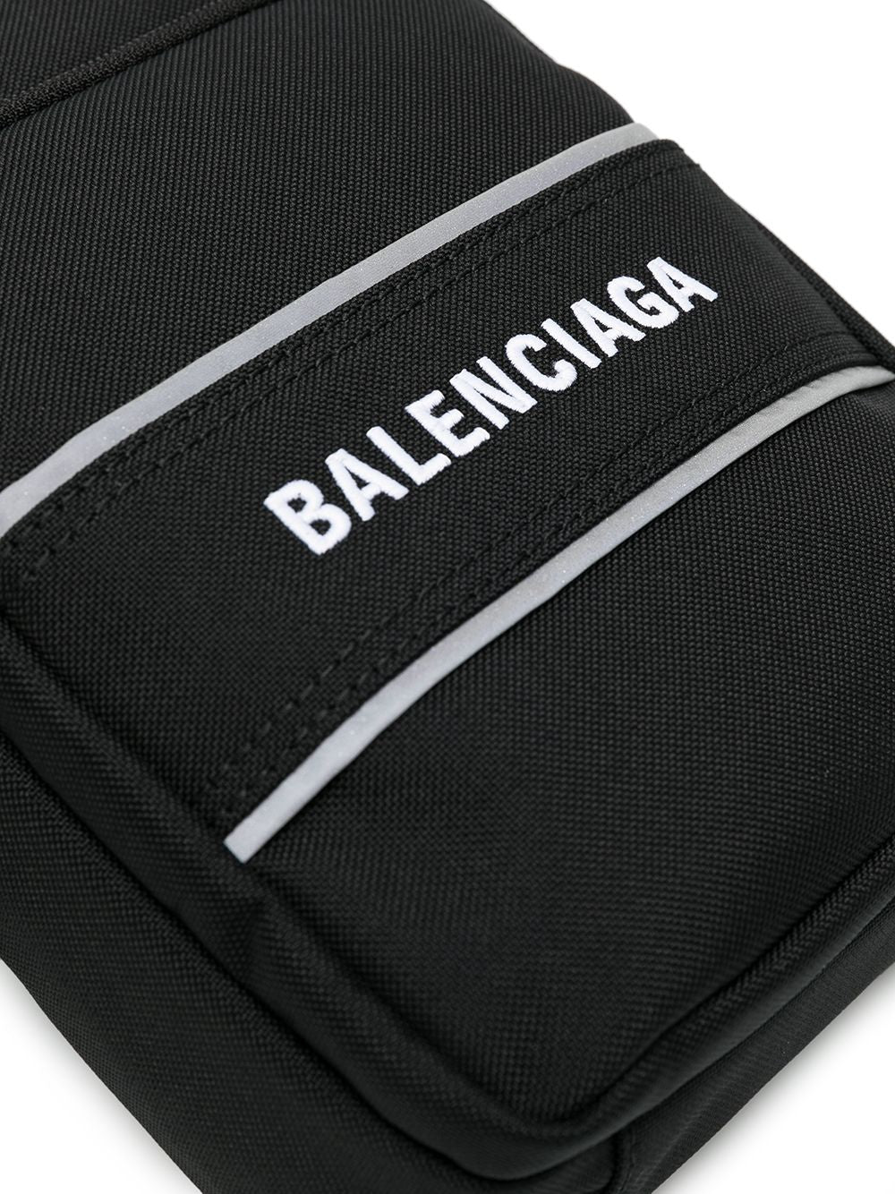 Ba*len*cia*ga logo-print messenger bag