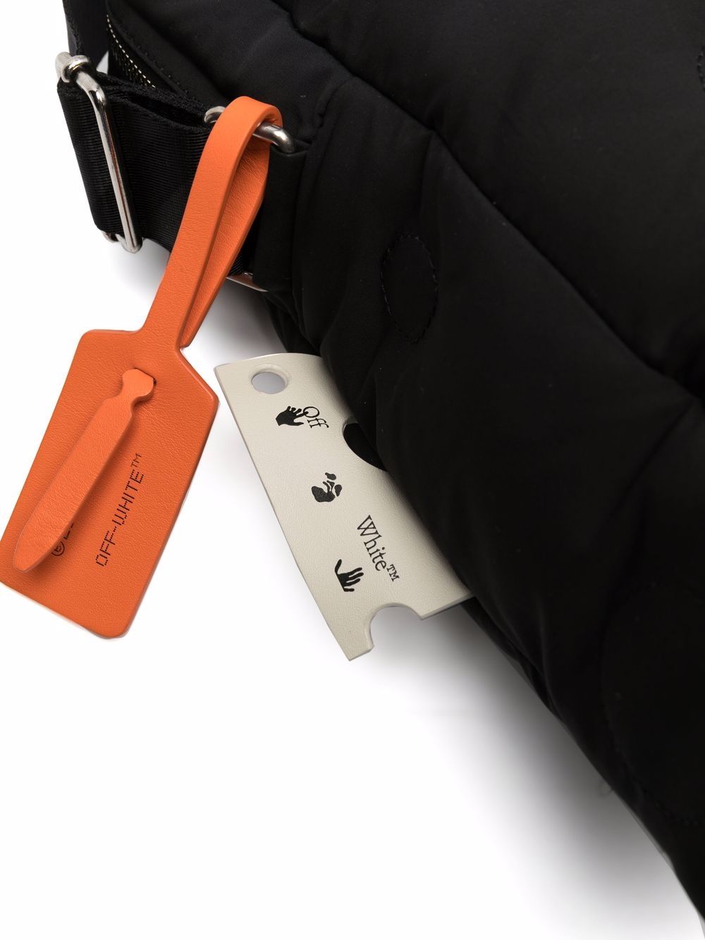 Off-White Meteor quilted messenger bag