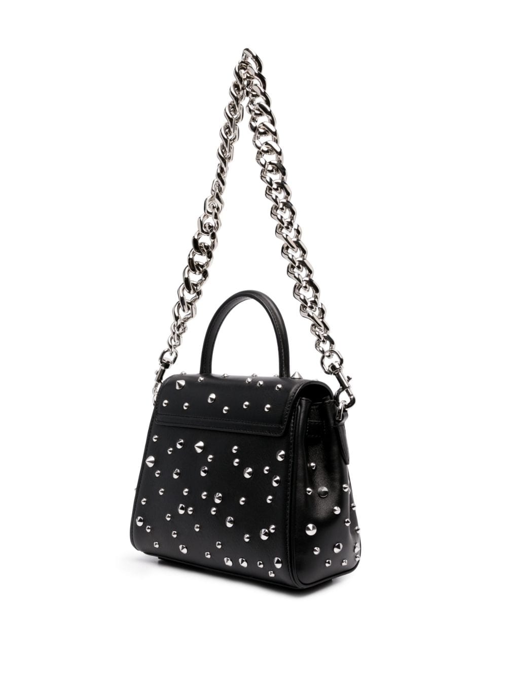 Versace small La Medusa studded top-handle bag