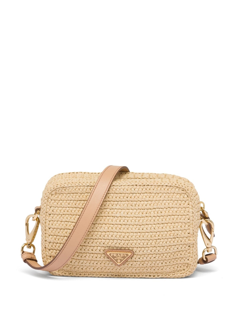 Pra*a raffia shoulder bag