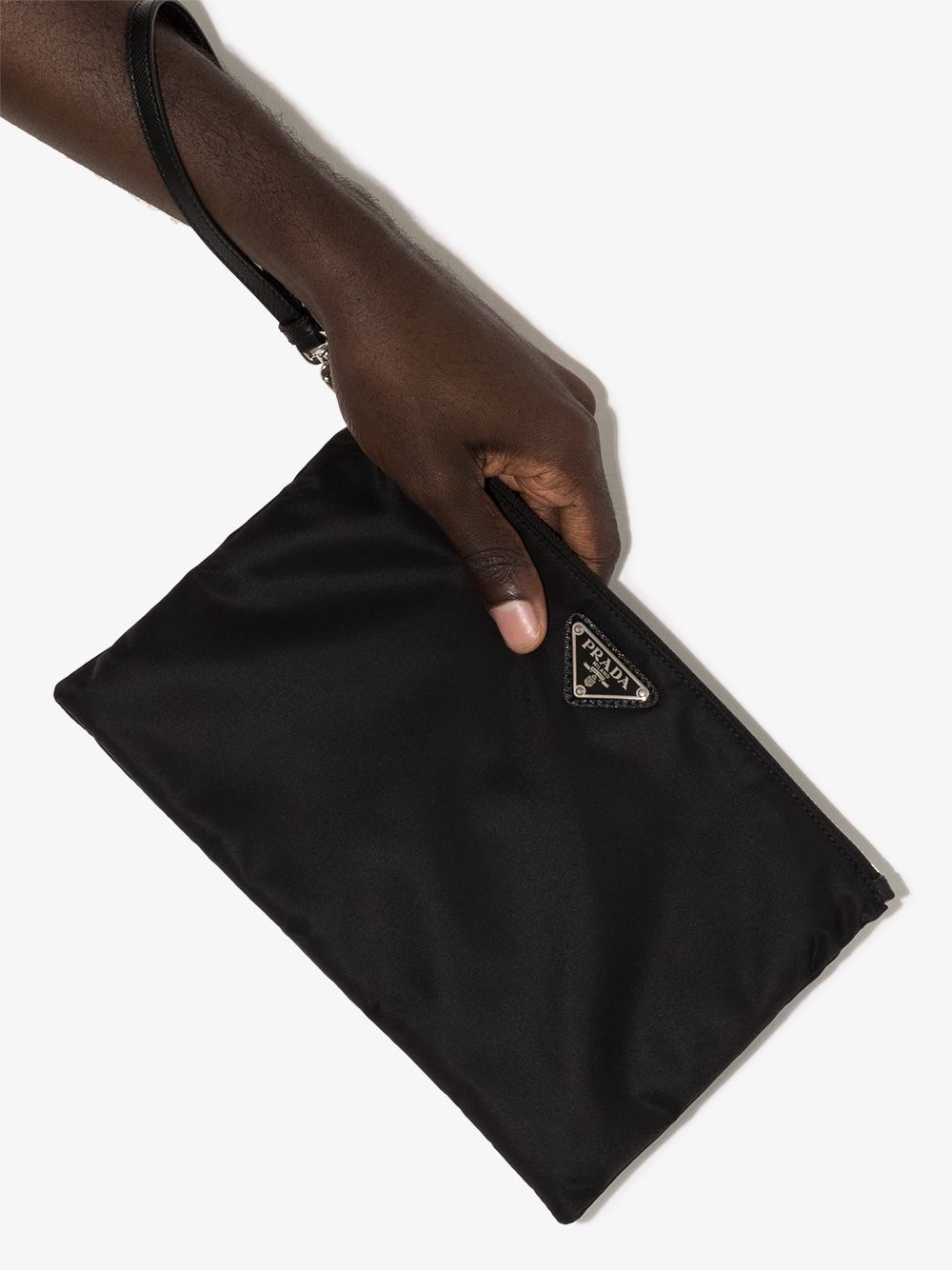 Pra*a re-nylon gabardine pouch