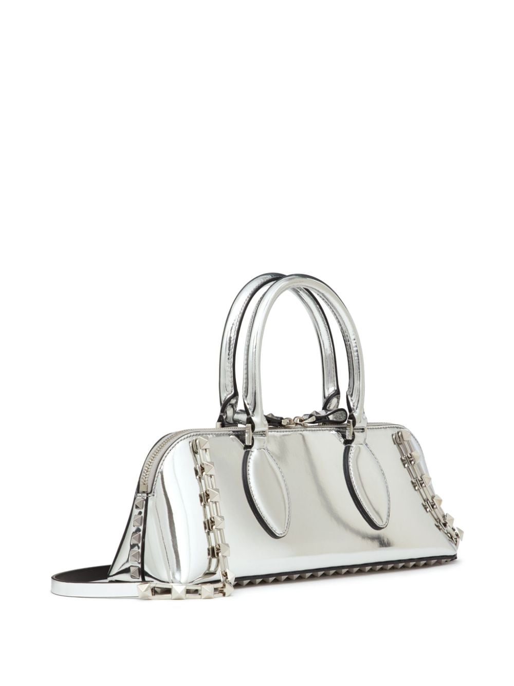 Valentino Garavani Rockstud E/W mirrored leather handbag