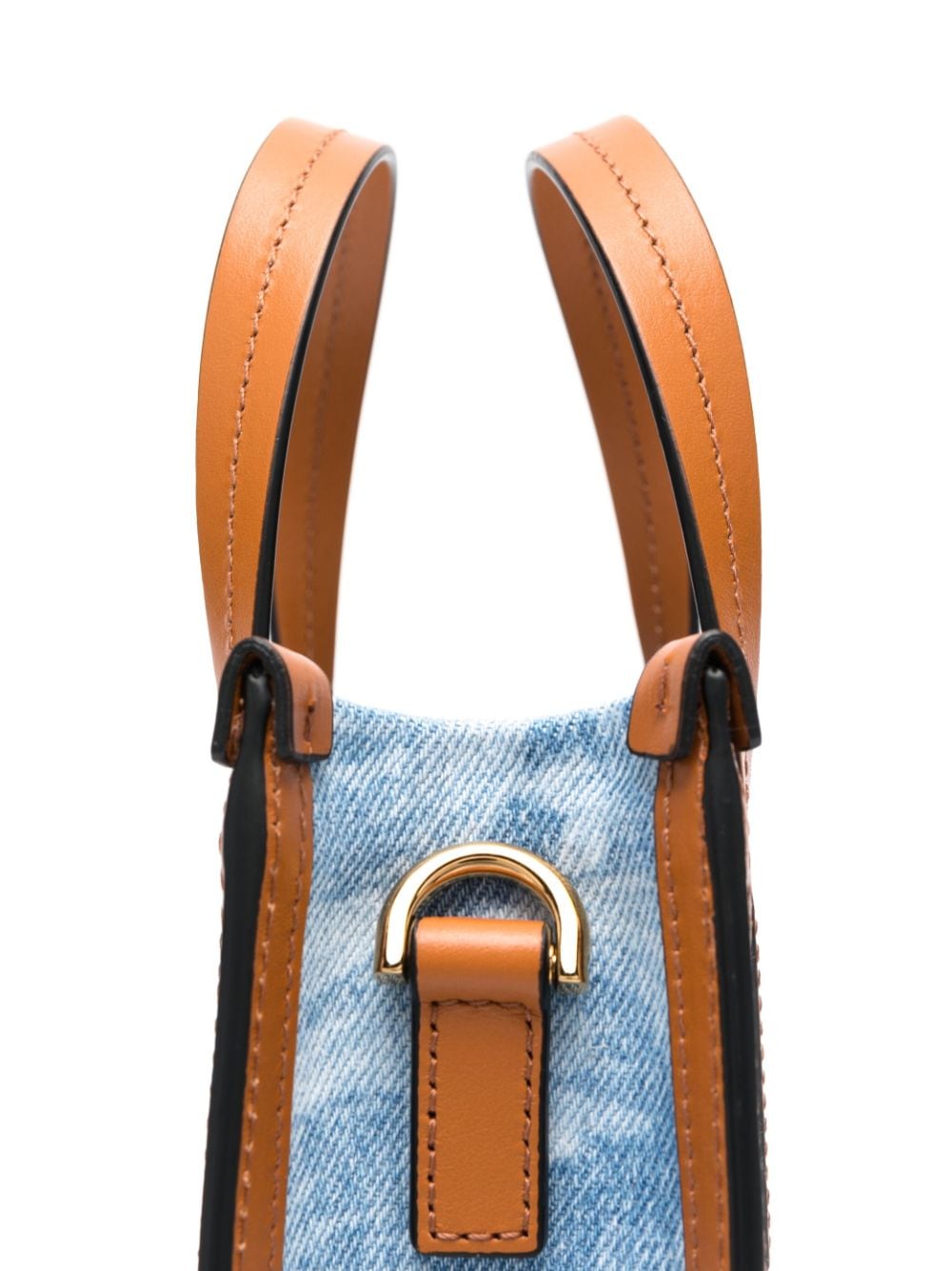 Versace Allover-print denim crossbody bag