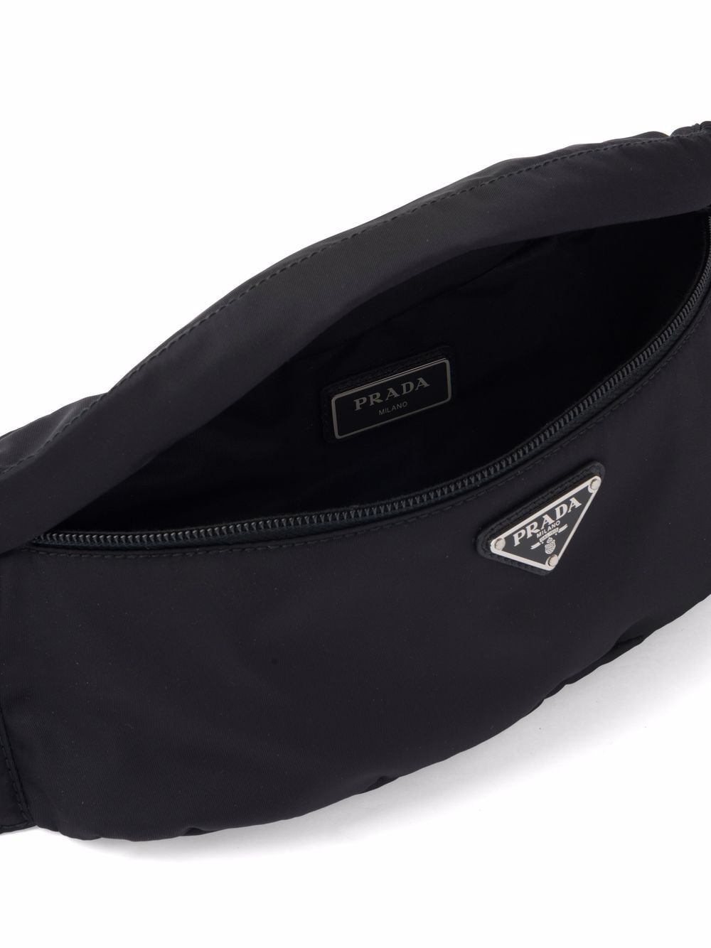 Pra*a logo-plaque belt bag