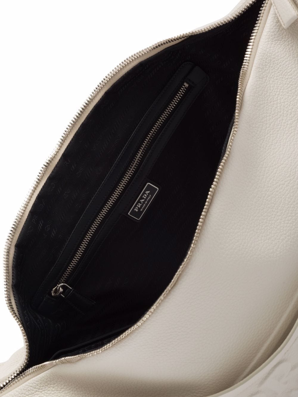 Pra*a leather triangle shoulder bag