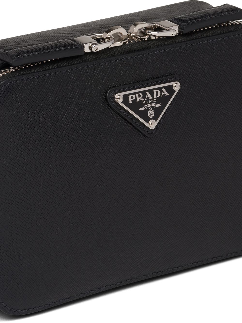 Pra*a logo plaque messenger bag