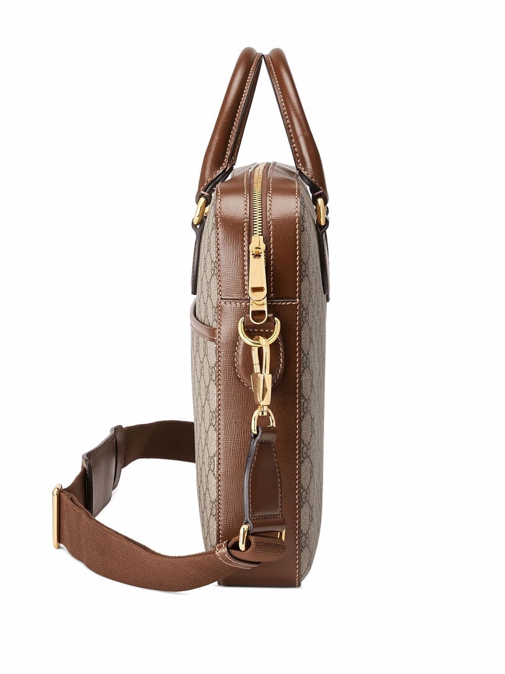 G*u*i interlocking g logo-plaque laptop bag