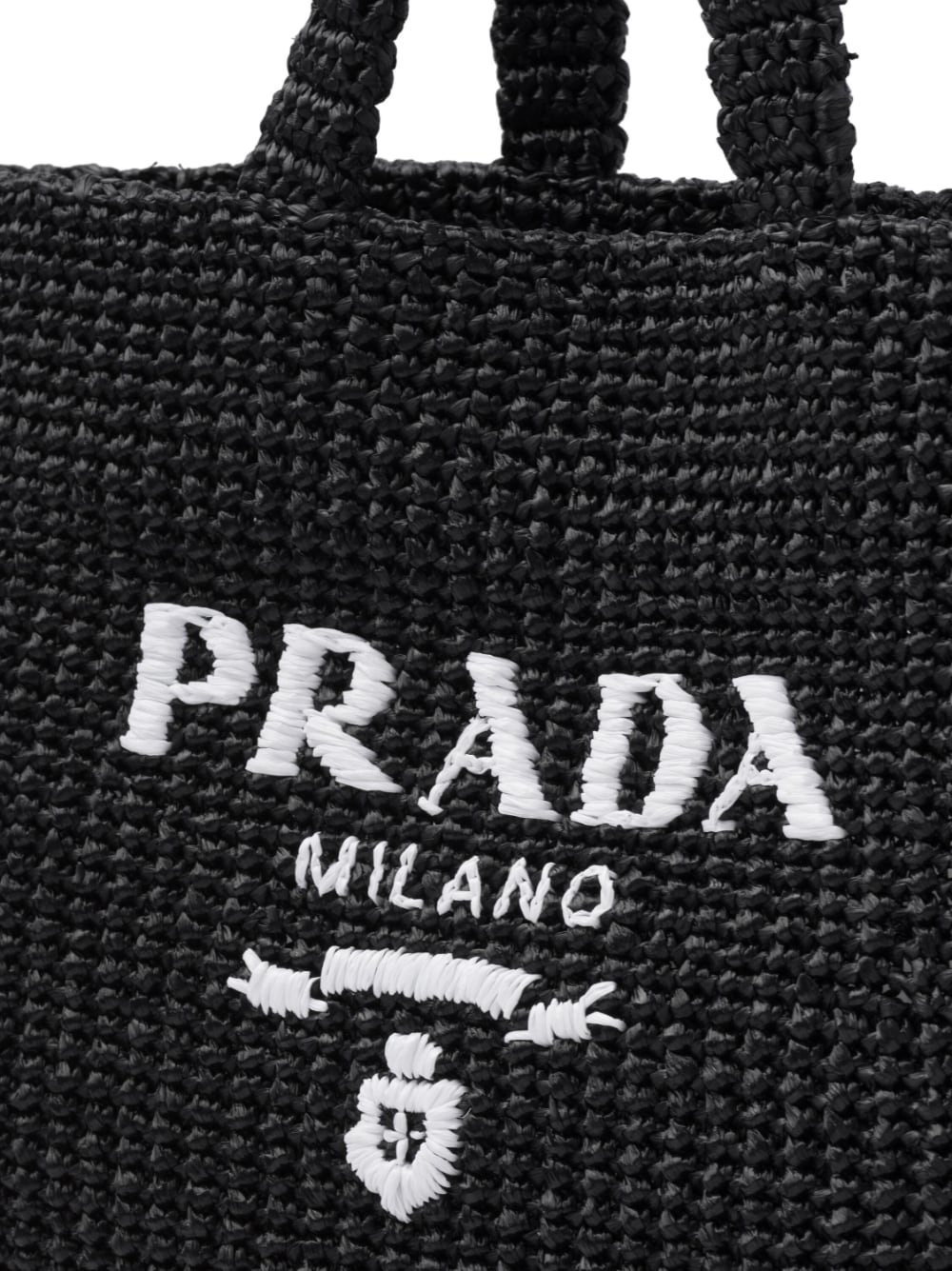 Pra*a raffia tote bag