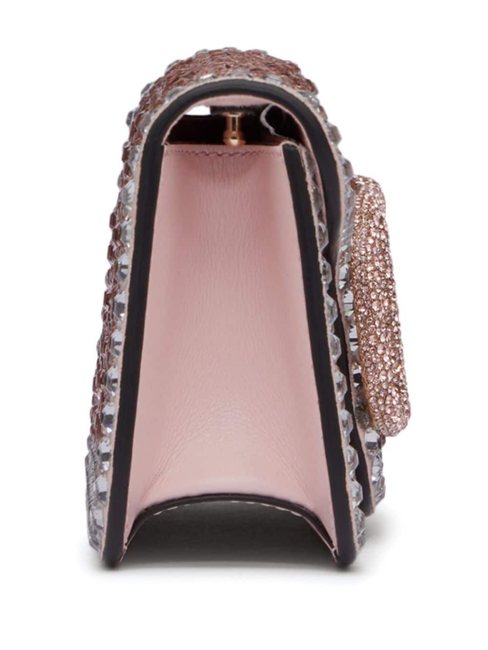 Valentino Garavani small Locò rhinestone-embellished shoulder bag