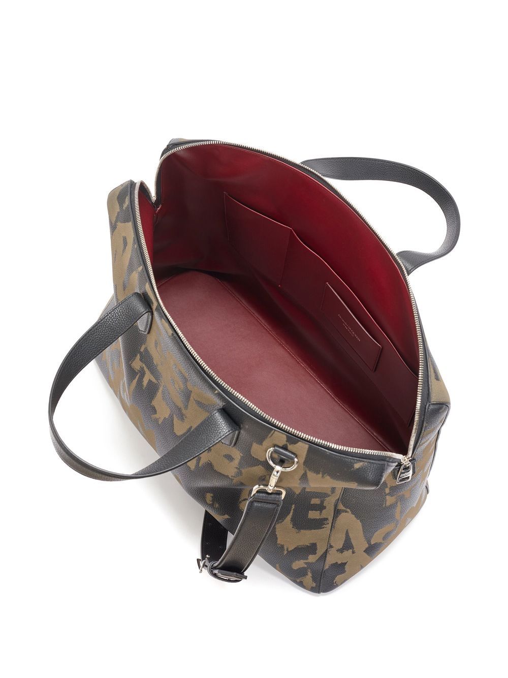 Alexander McQueen The Sharp graffiti-print tote bag