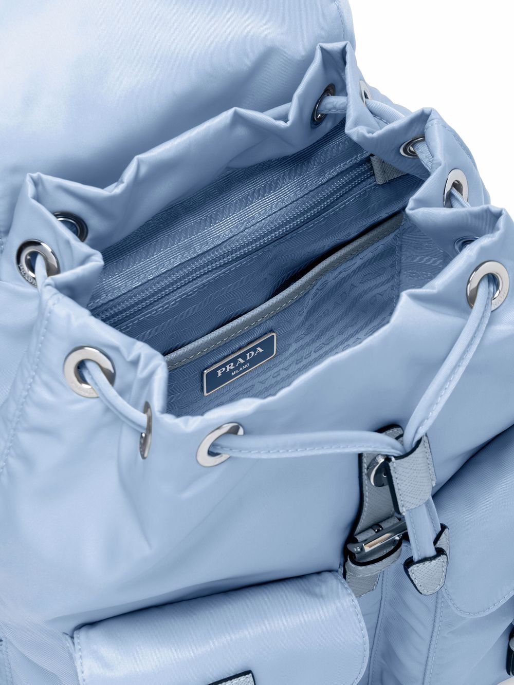 Pra*a small logo-plaque backpack