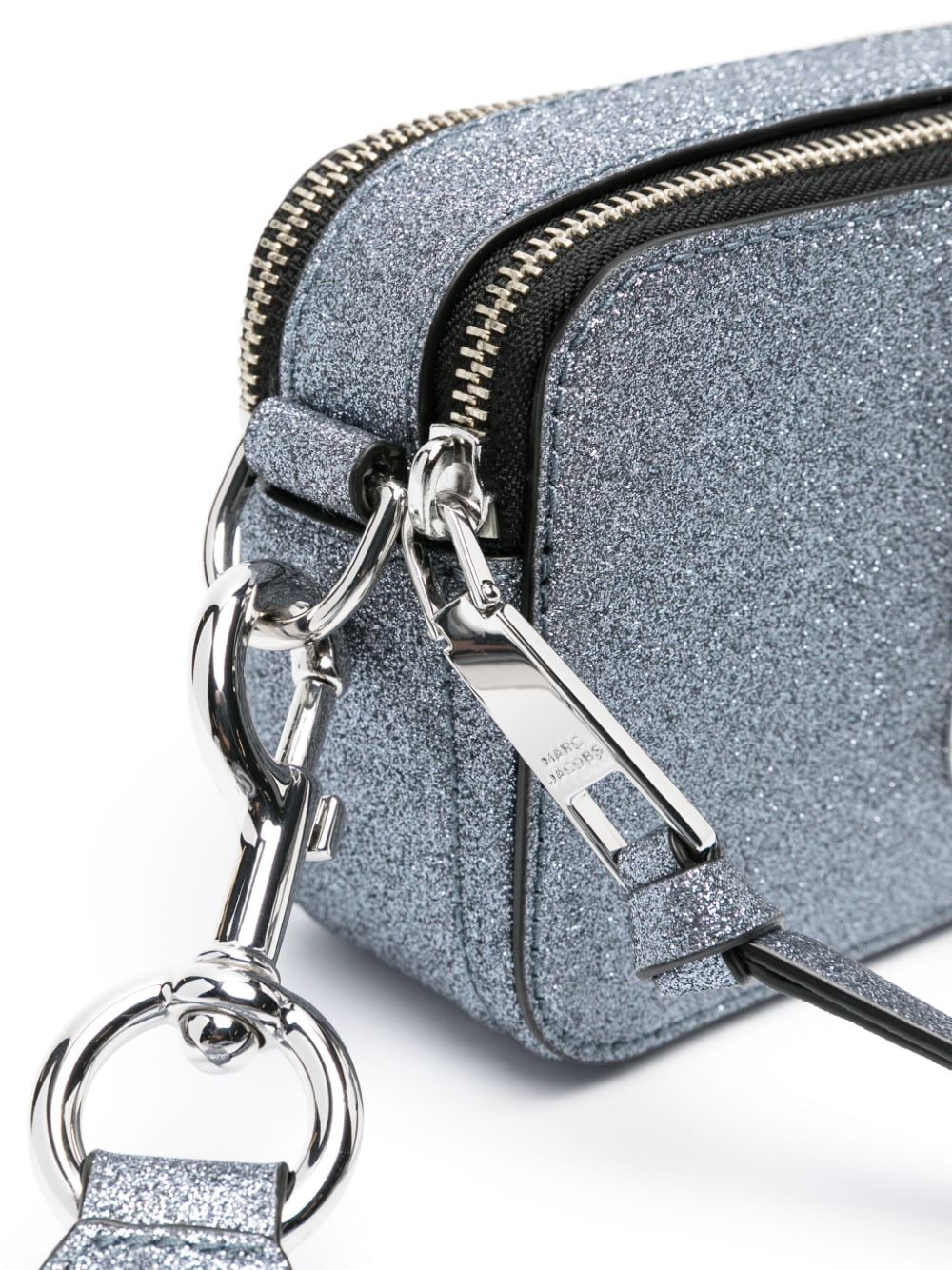 Marc Jacobs The Metallic Glitter Snapshot camera bag