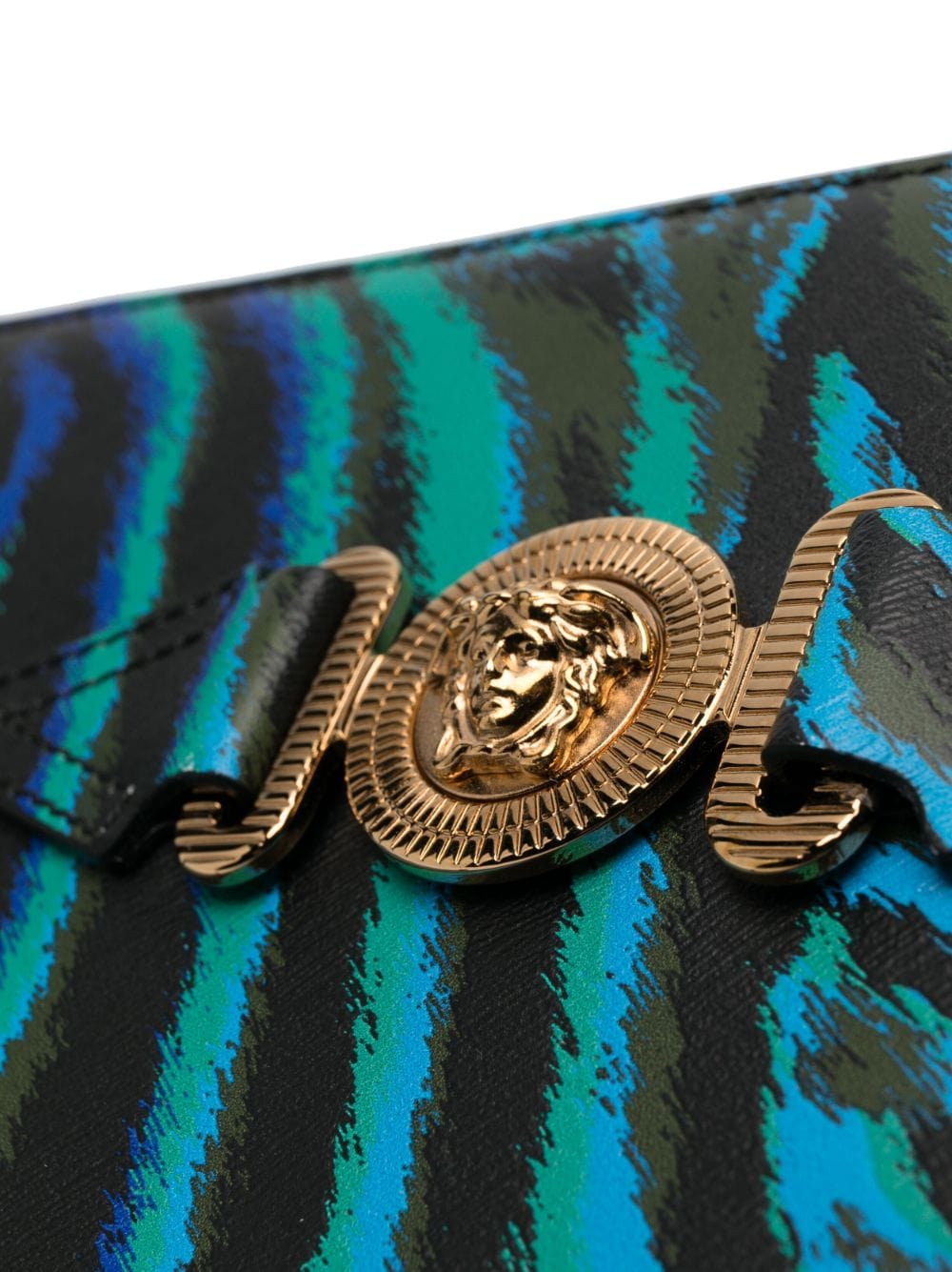 Versace zebra-print clutch bag