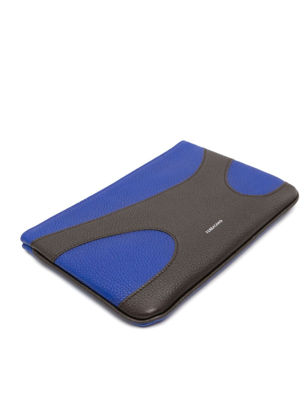 Ferragamo logo-stamp panelled leather bag