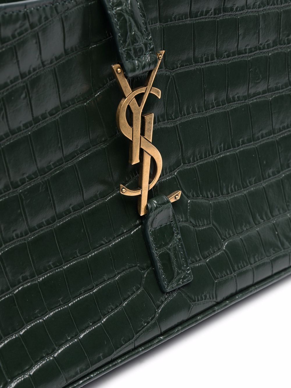 Saint Laurent 5A7 crocodile-embossed shoulder bag