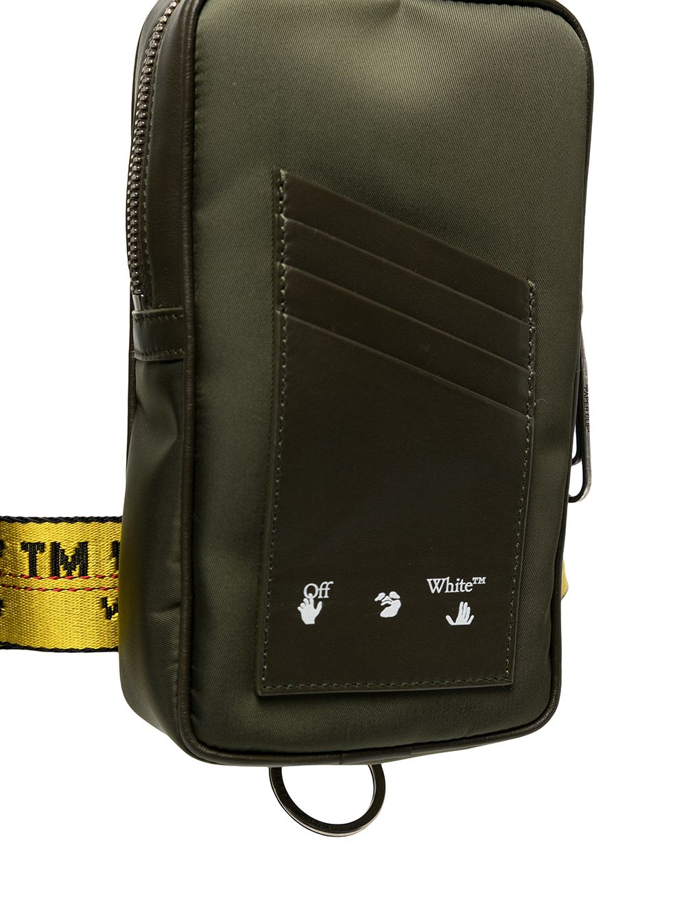 Off-White double-pouch Industrial-strap bag