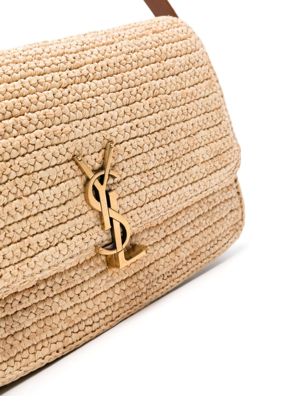 Saint Laurent Solferino raffia shoulder bag