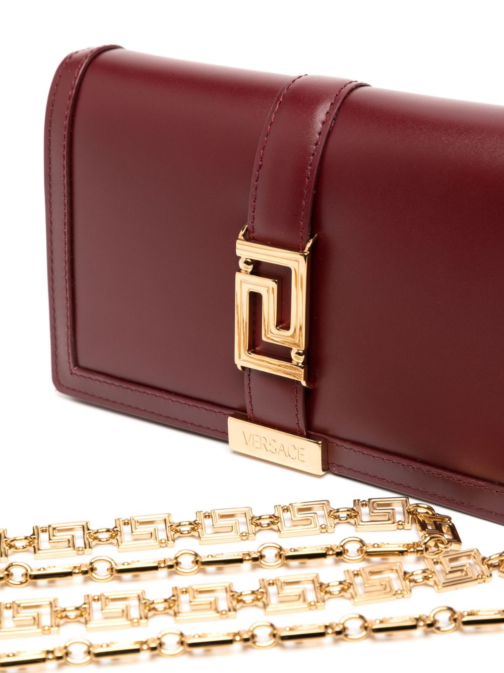 Versace Greca Goddess leather mini bag