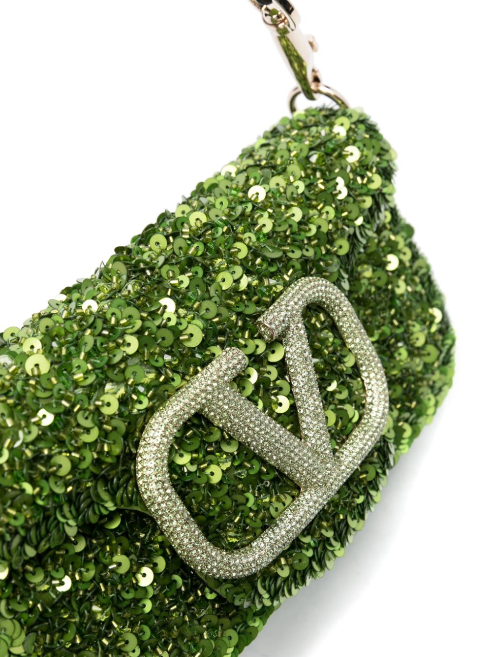 Valentino Garavani VLogo Signature sequin-embellished mini bag
