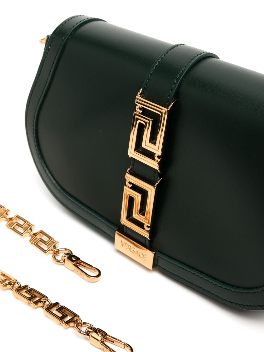 Versace Greca Goddess leather shoulder bag
