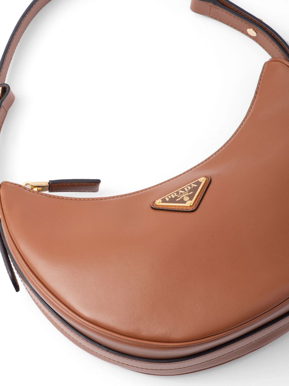 Pra*a arqué leather shoulder bag