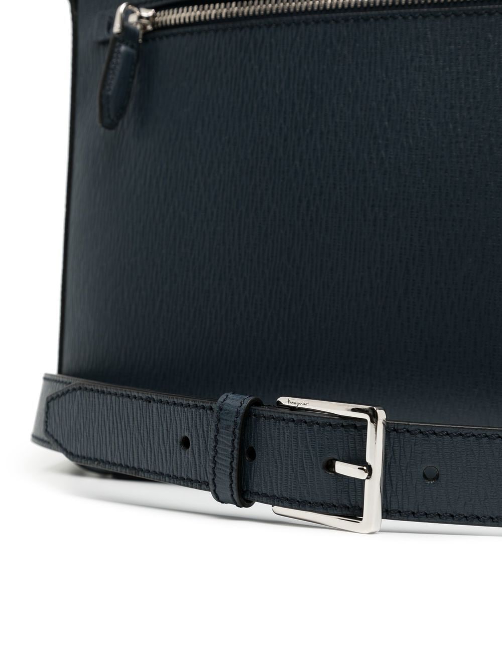 Ferragamo Gancini leather business bag