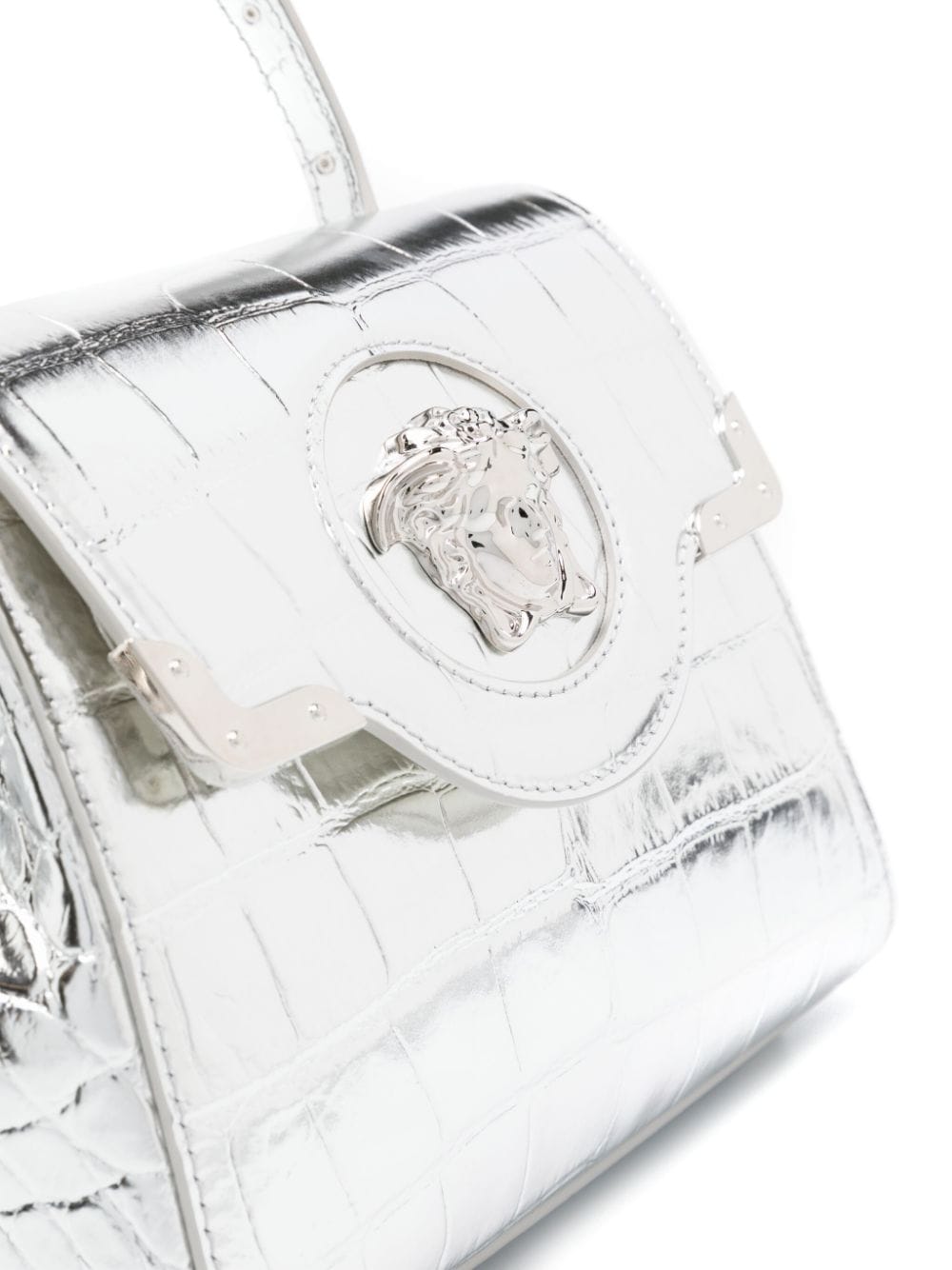 Versace small La Medusa leather tote bag