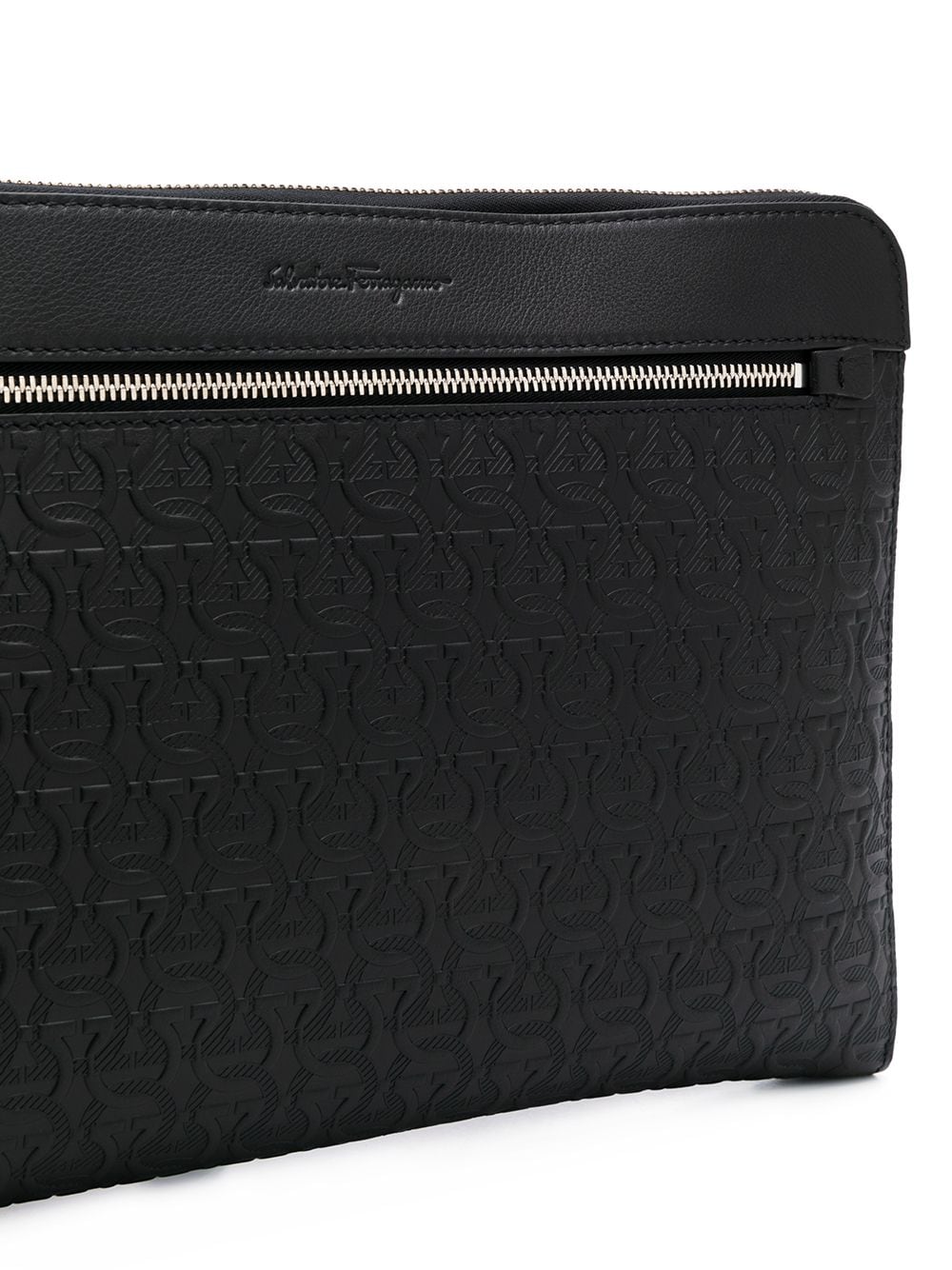 Ferragamo monogram-pattern clutch bag
