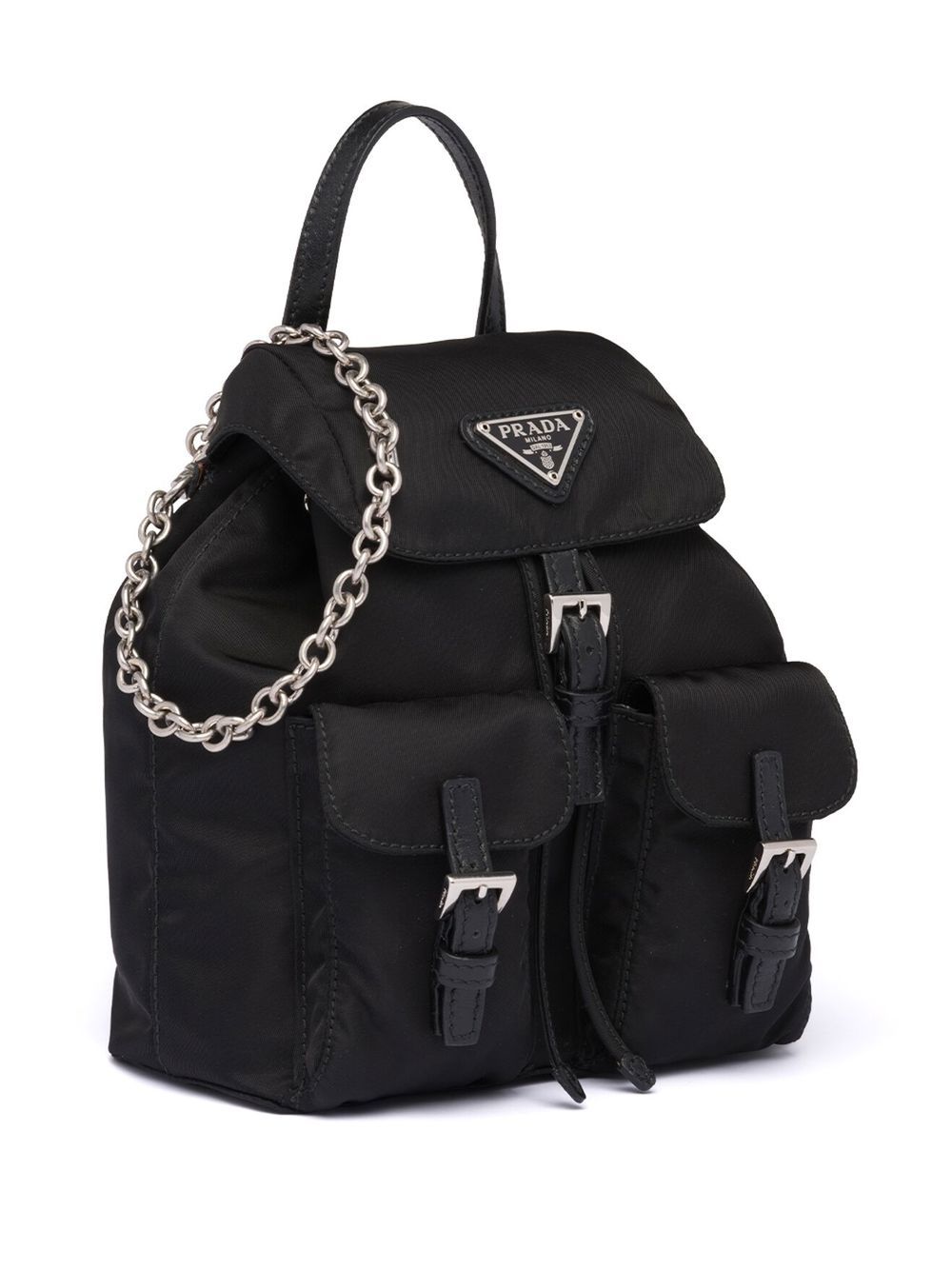 Pra*a vela logo-plaque backpack