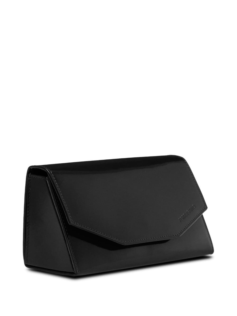 Ferragamo geometric leather clutch