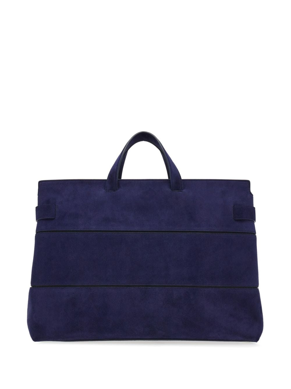 Ferragamo Gancini-plaque suede tote bag