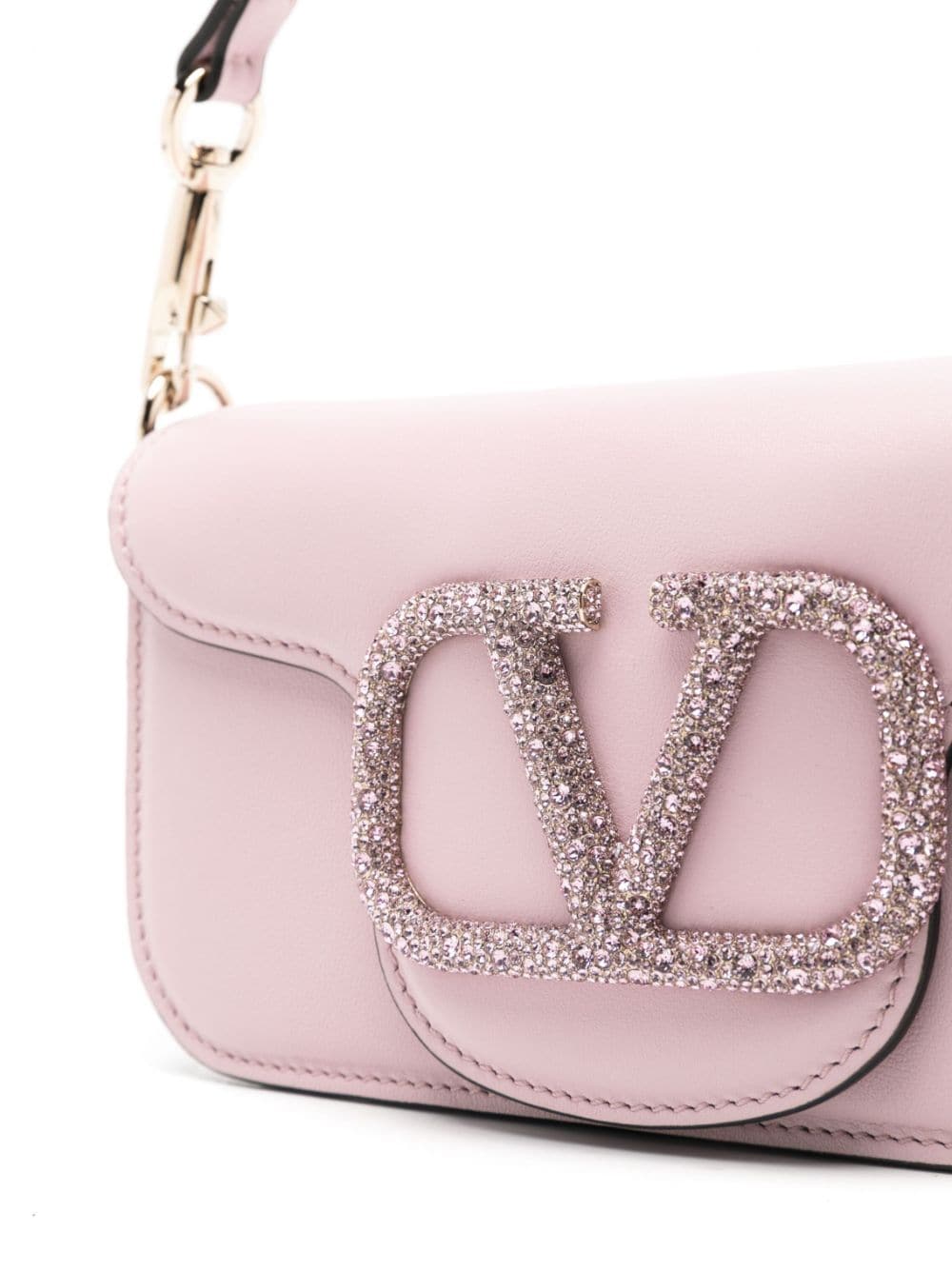 Valentino Garavani Locò crystal-embellished shoulder bag