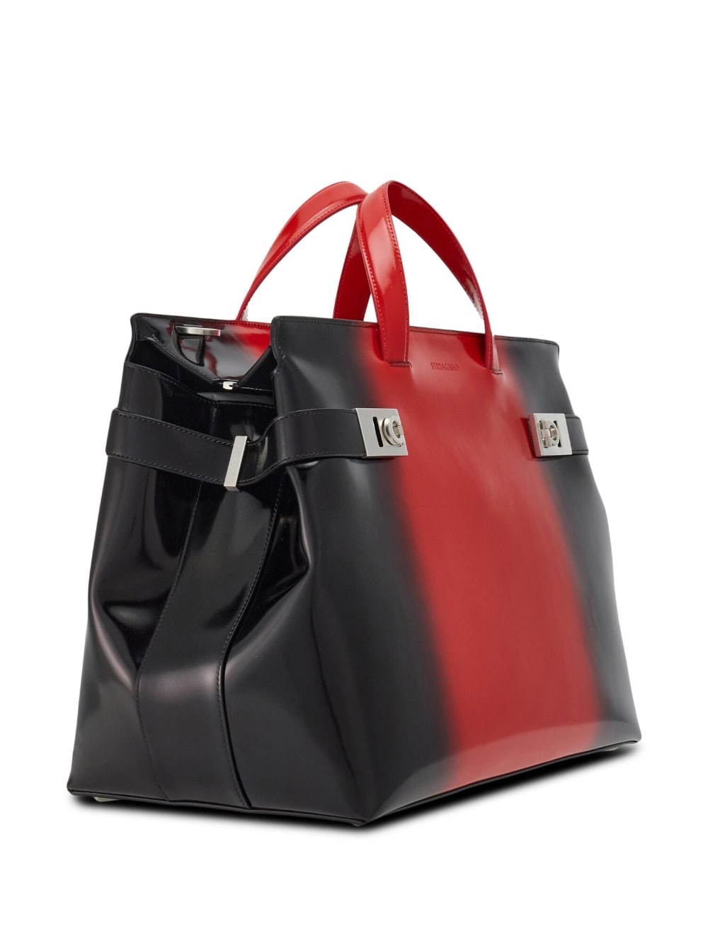 Ferragamo airbrush-effect leather tote