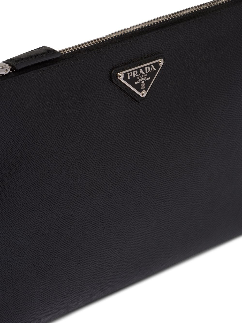 Pra*a logo plaque clutch