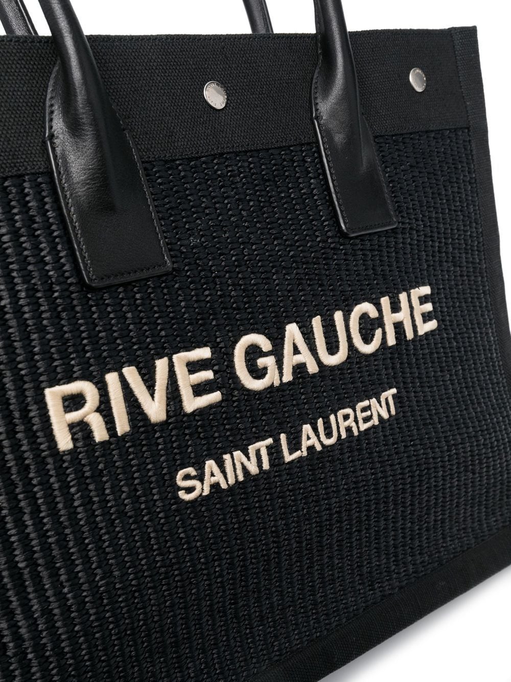 Saint Laurent Rive Gauche woven tote bag